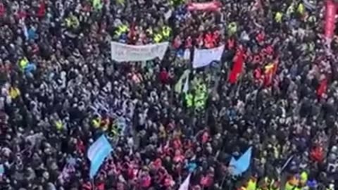 Thousands of Danes protest the government abolishing the Great Prayer Day