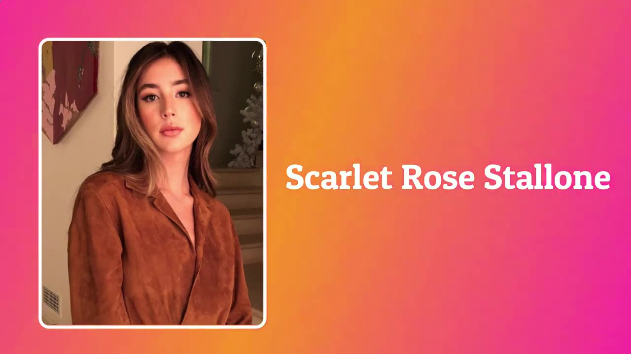 Sylvester Stallone's Sassy Daughter Scarlet Rose Stallone What Is She Doing Now