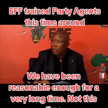 JULIUS MALEMA UNHAPPY ABOUT ELECTION RESULTS IN SOUTH AFRICA