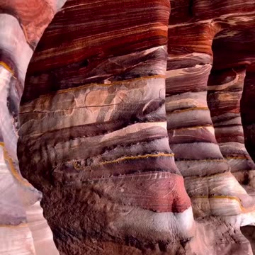 The artistic rocks of Petra in Jordan #naturalbeauty