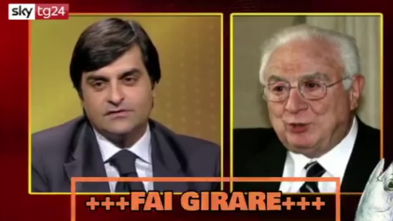 Questo filmato è incredibile perché dimostra la lungimiranza dell'ex Presidente Cossiga