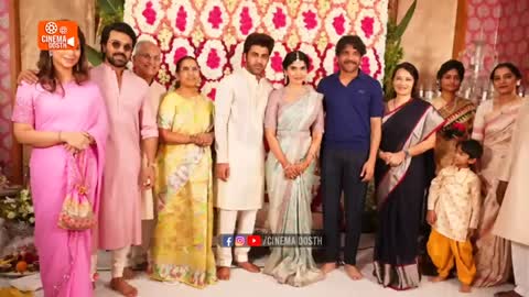 Sharwanand Rakshitha Engagement Full Video | Megastar Chiru Nagarjuna Attend | Cinemadosth