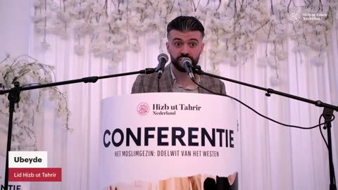 Ubeyde spreekt op de Khilafah conferentie