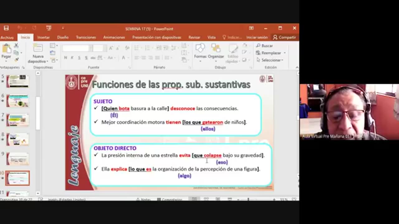 CEPRE UNI 2021 - 2 | SEMANA 17 | LENGUAJE