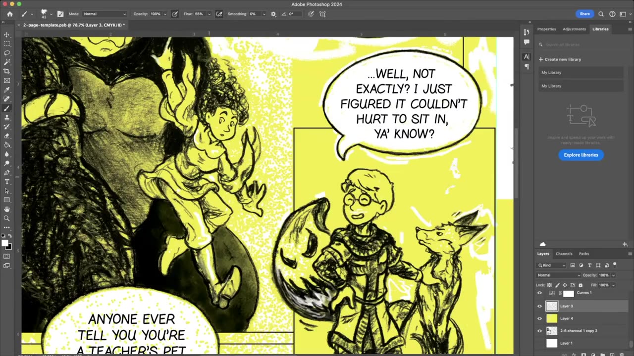 #arttimelapse Lettering and Coloring 6-7 in 10 minutes