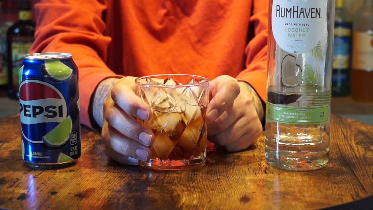 RumHaven Coconut Rum & Pepsi Lime