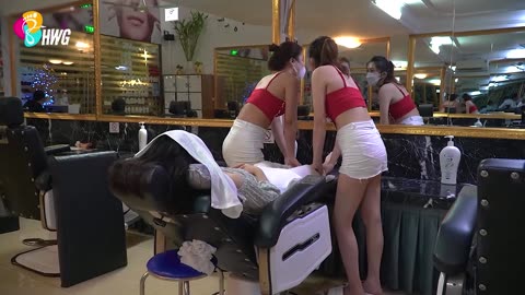 Truly relax with this beautiful girl's foot massage technique