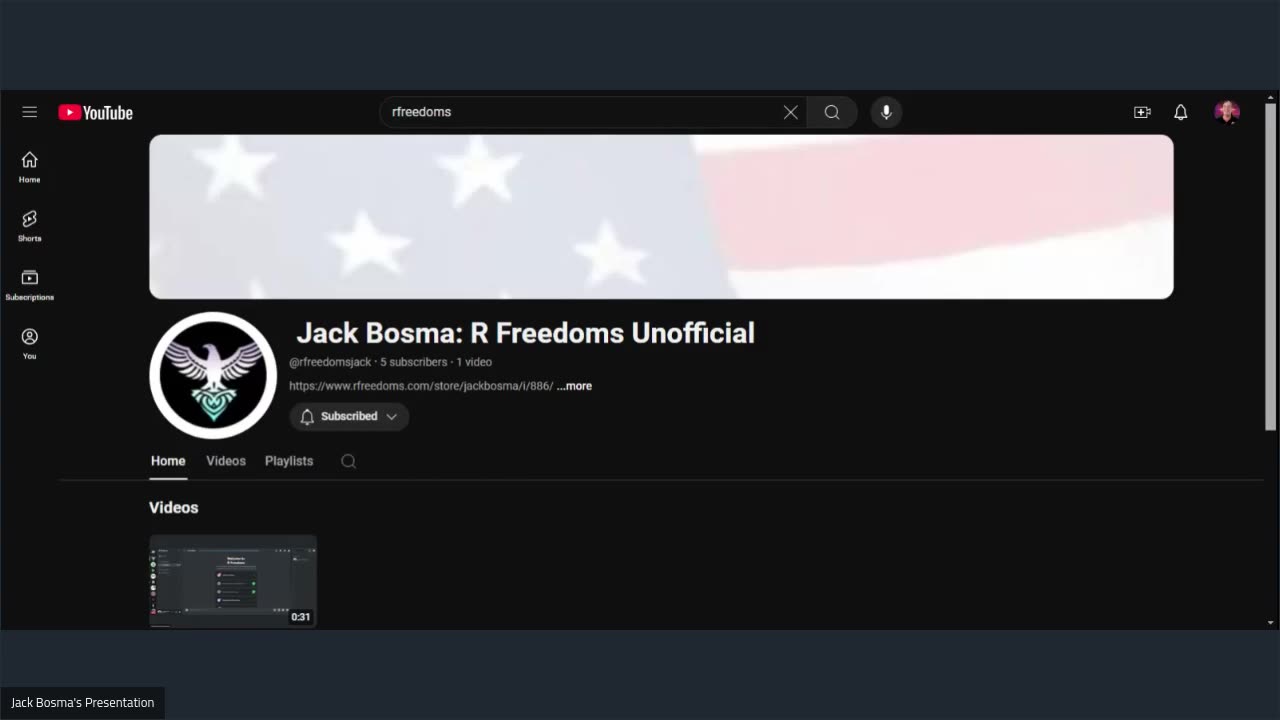 Jack Bosma: R Freedoms Unofficial