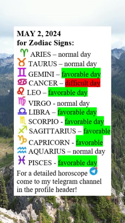 MAY 2, 2024 for Zodiac Signs
