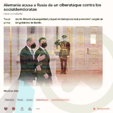 Alemania acusa a Rusia de un ciberataque contra los socialdemócratas