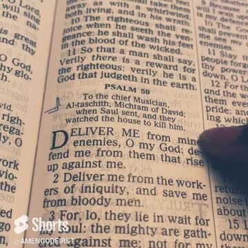 chosen ones daily scripture Psalm 59 1-2 Deliver me from my enemies!