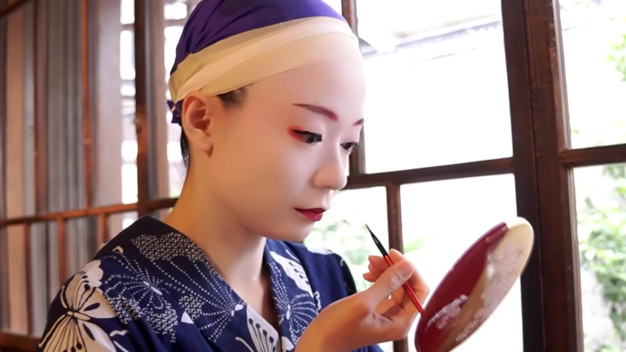 ASMR | Japanese Geisha Makeup (and Kimono)