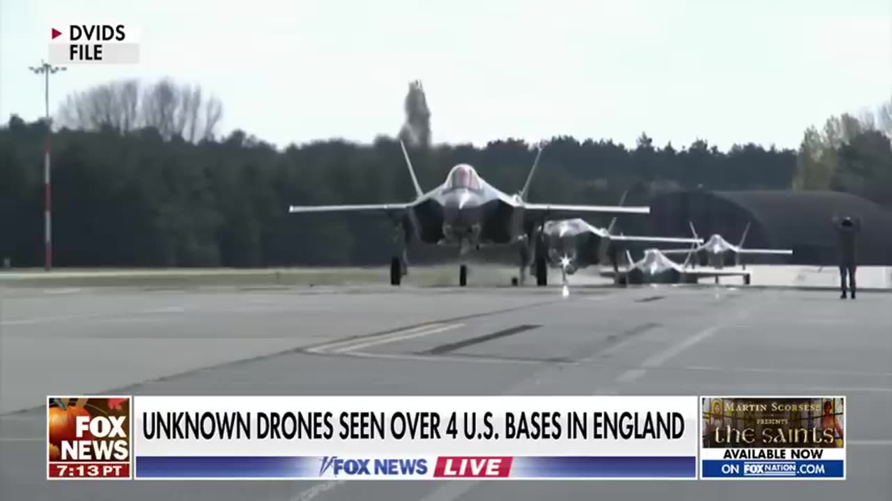 Mystery Drones Seen Over US Military Bases In United Kingdom