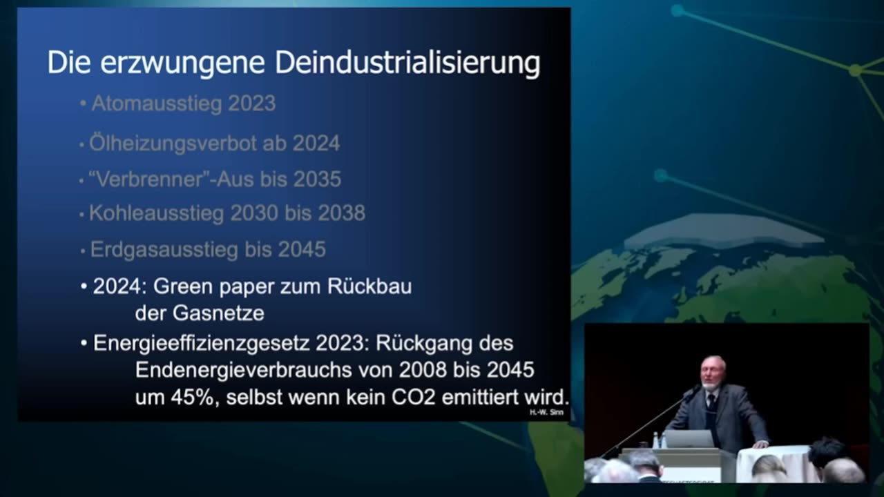 Dr. Sinn: EU beschließt weitere Deindustrialisierung Europas!