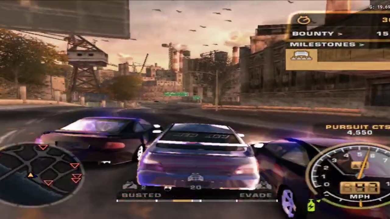 NFS Most Wanted Black Edition - Challenge Series Event 16 1st Try(AetherSX2 HD)