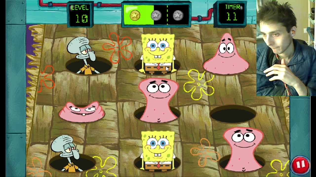 Failed Attempt #46 To Earn Highest Score In Level 10 Of SpongeBob SquarePants Bikini Bottom Bop Them