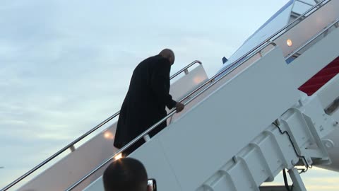 Defense Secretary Austin departs JBA on way to Belgium