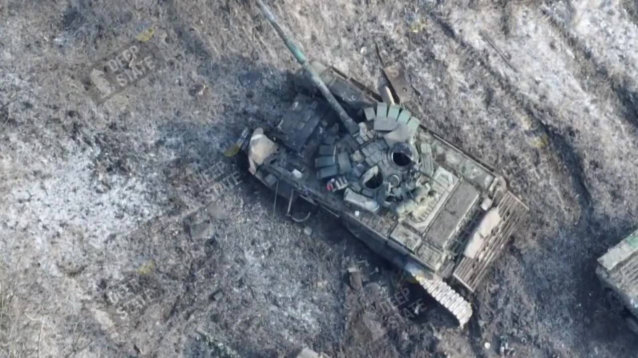 Destroyed enemy equipment near Vuhledar