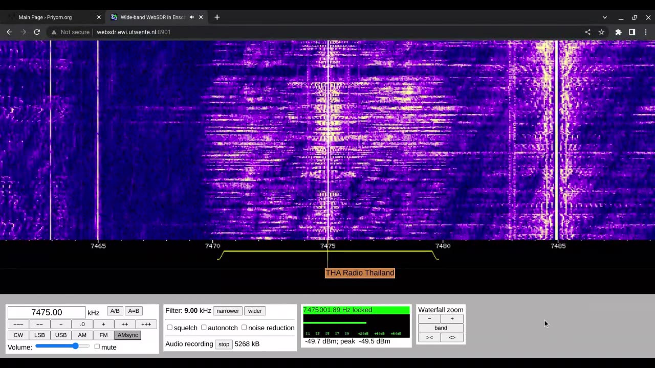 Radio Thailand International 12/02/2023 1830 UTC 7475kHz