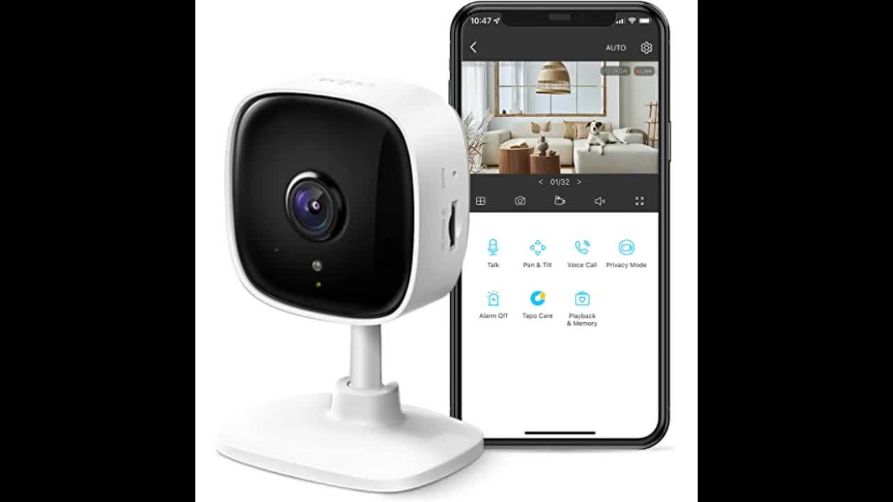 TP-Link Tapo 2K Pan Tilt Security Camera for Baby Monitor, Dog Camera w Motion Detection, 2-Wa...