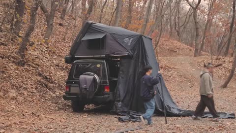 Heavy rain Camping