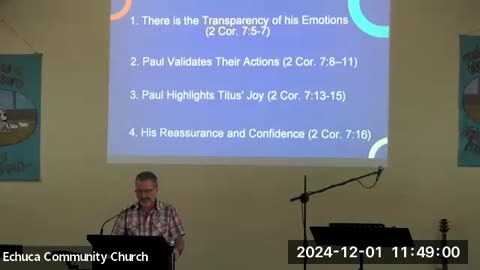 2040 2 Cor.7.2-16 Paul’s Ministry - Encouragement from the Corinthians