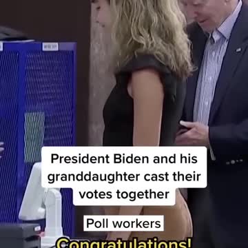 President @Biden And His Granddaughter Cast Their Votes Together_HD