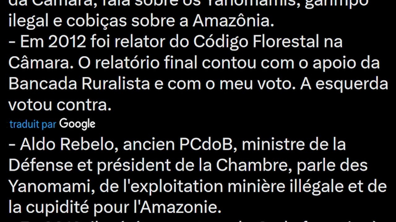 l'ancien Ministre de la Défense du Brésil balance les USA et ses canich€s sur l'Amazonie