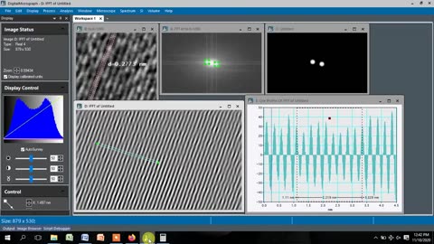 Install Gatan Microscopy Suite or Digital Micrograph soft & Estimate d-spacing from HRTEM Micrograph