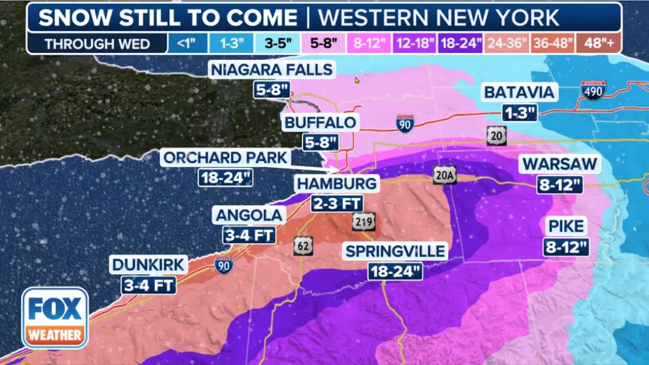 Upstate NY Could Get 6 Feet Of Snow Halting Travel Around The Great Lakes - Bizarre 7500yo Clay Head