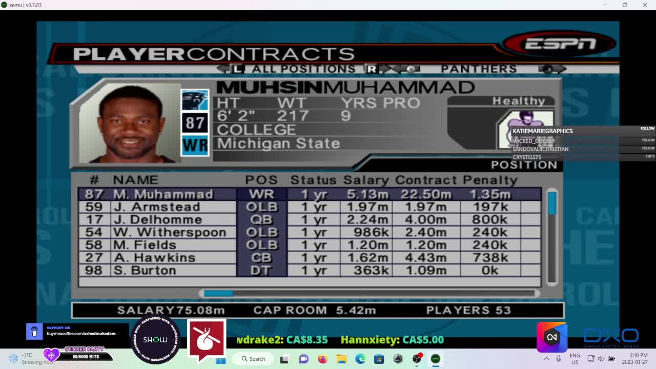 ESPN NFL 2k5 - January 27, 2023 Gameplay