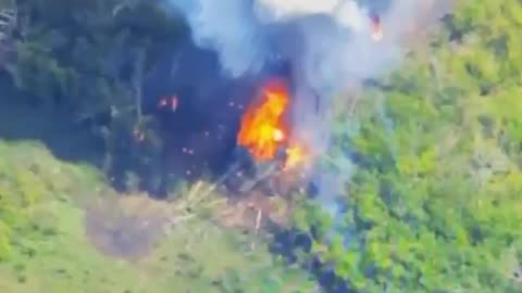 FPV destroys Russian self-propelled gun Msta-S