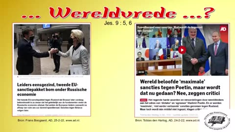 Bijbel en geloof - Wereldvrede