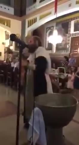 I DON'T KNOW WHAT KIND OF CHURCH SERVICE THIS IS...BUT IF SOMEONE DID THAT TO MY KID....