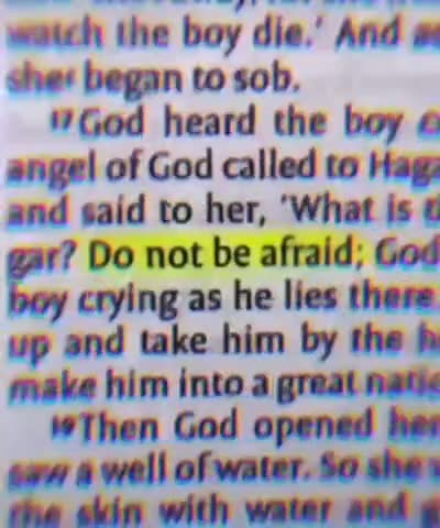 Do not be afraid is repeated 365 times in the Bible.
