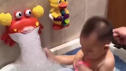 Bath Time 2 #shorts #bath #bathtub #bathtimefun #trending #baby