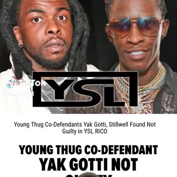 Yak Gotti 'Not Guilty' On YSL RICO Charges!