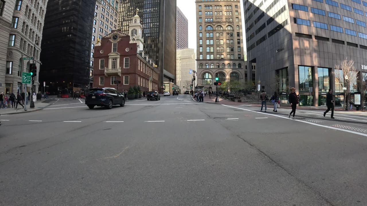 DOWNTOWN Boston Biking stay alert stay alive💥