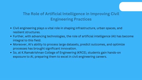 Role of Artificial Intelligence in Civil Engineering