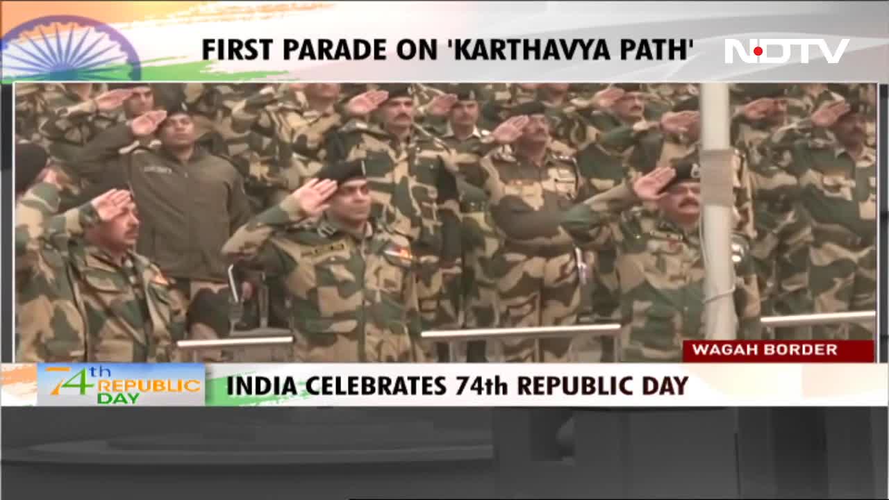 Republic Day 2023 Republic Day Celebrations From Wagah Border