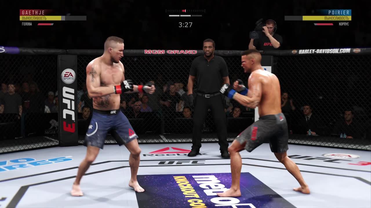 PS4 bot Justin Gaethje vs user Dustin Poirier