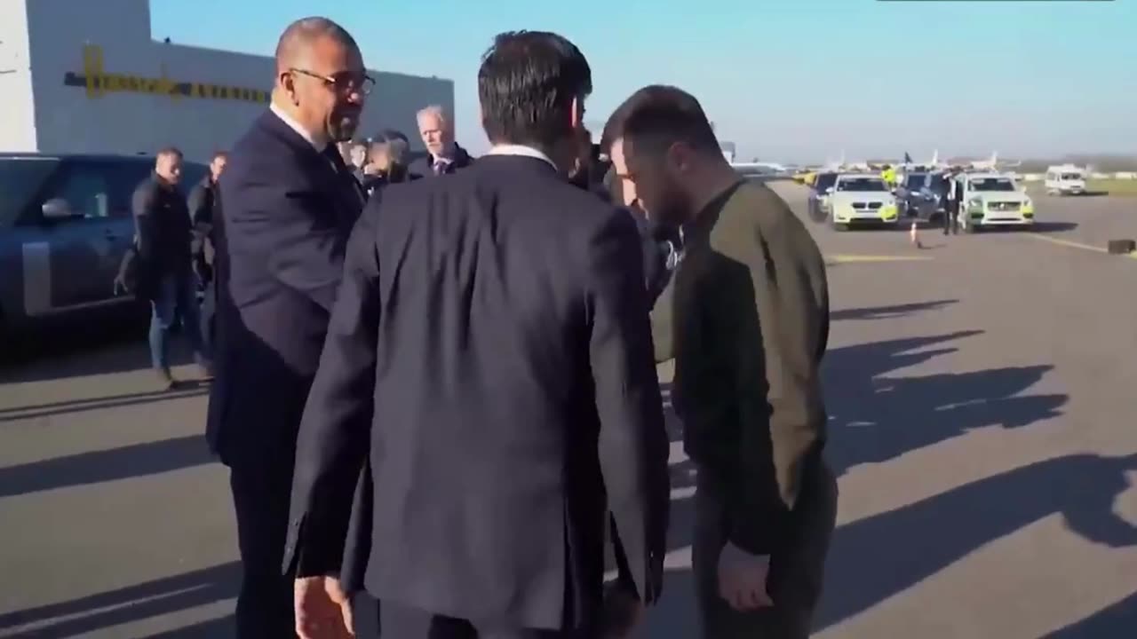 BREAKING - Ukrainian President Zelensky arrives in Britain seeking more arms