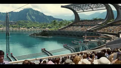 Mosasaurus Feeding Show Scene - Jurassic World (2015) Movie Clip HD