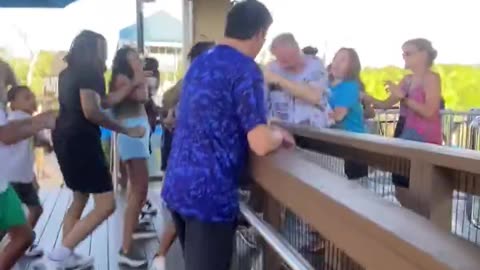 Old Man Gets Beat By Thugs At Busch Gardens