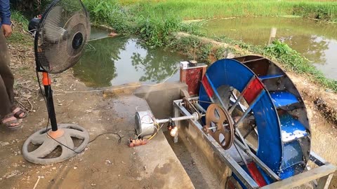 Construction Of Hydroelectric Free Energy Wheels From Drums