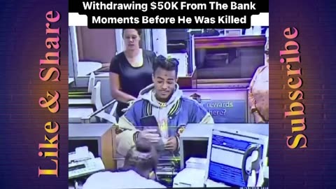 XXXTentacion withdrawing $50,000 from the bank moments before he was killed in 2018