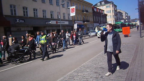 Ung Vänster. Södergatan, Helsingborg 1 Maj 2013