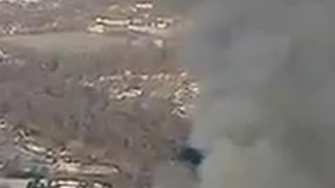Massive fire breaks out at Chicago , Illinois Scrap Yard