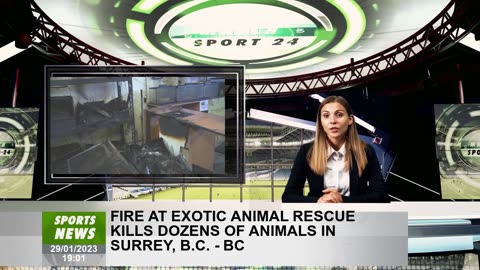 Fire in exotic Animal Rescue, BC.He kills dozens of animals in Surrey.