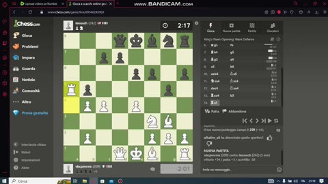 Chess game lampo 3 minuti (beginner)-ci sono persone più scarse di quello che si pensa